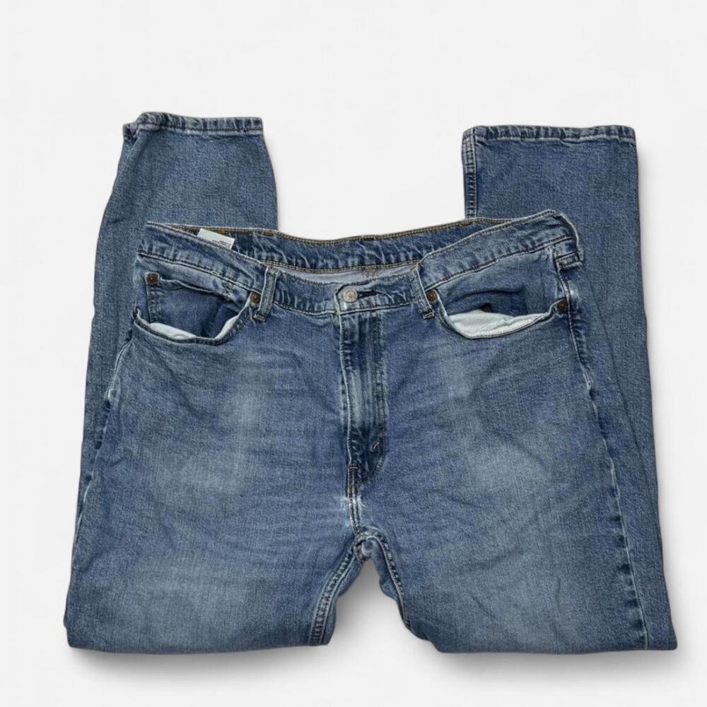 Levi’s 514 Straight Fit Jeans Men’s 38x30 Blue Medium Wash Denim Red Tab - Picture 2 of 8
